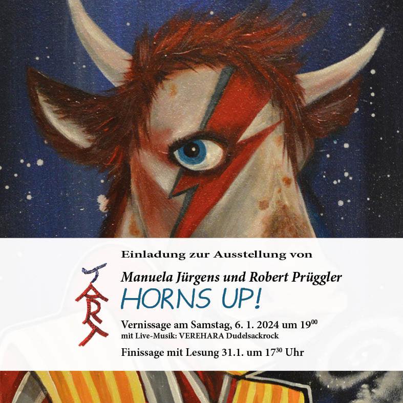 Ausstellung „Horns Up“ im TART Villach